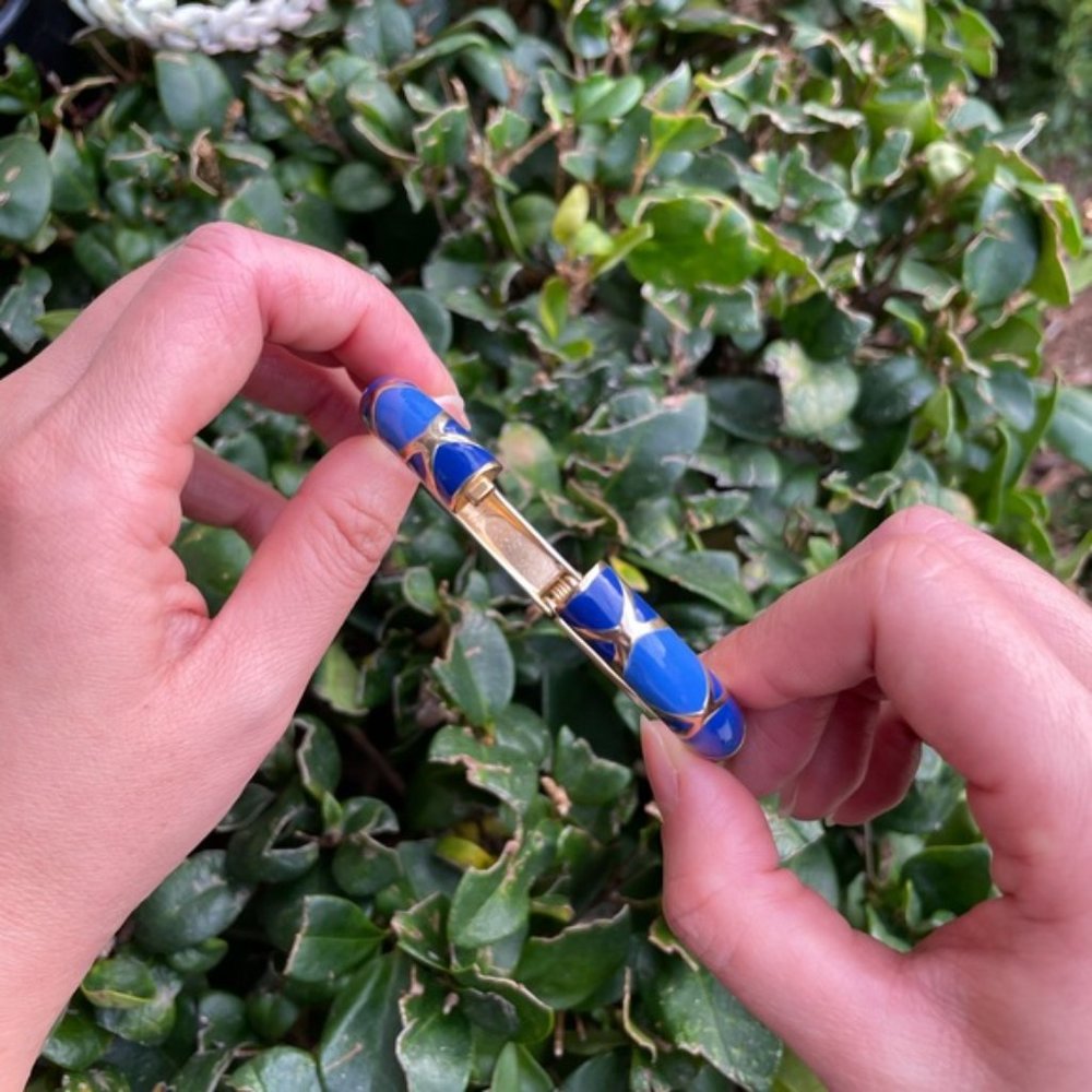 Blue and Gold Bangle
